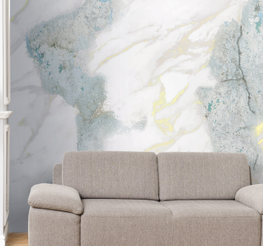 Natural blue rock mural wallpaper - TenStickers