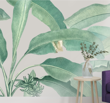 Nordic tropical trees  forest mural wallpaper - TenStickers