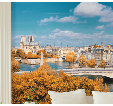 Notre dame paris mural wallpaper - TenStickers