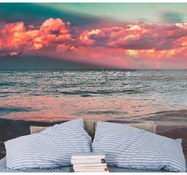 Ocean Sunset Serenity wall mural nature - TenStickers