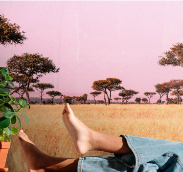Original African Savannah landscape murals - TenStickers
