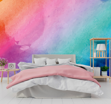 Paint splash water colour abstract mural - TenStickers