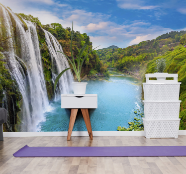 River landscape wall mural - TenStickers