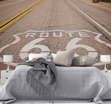 Route 66  wall mural for bedrooms - TenStickers