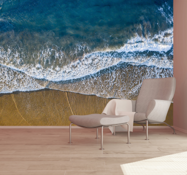 Sand and sea landscape wall mural - TenStickers