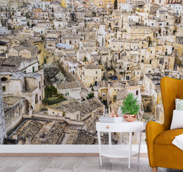 sassi di matera background mural wallpaper - TenStickers