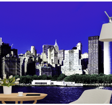 Skyscrapers in Manhattan new york mural wallpaper - TenStickers