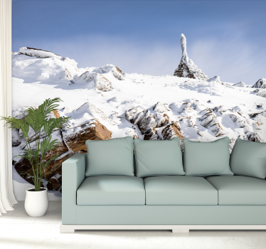 Snowy Sierra Nevada mountains Mountain wall mural - TenStickers