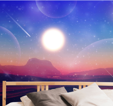 Space wall mural heavenly dreamworld - TenStickers