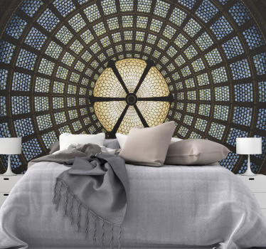 Stained glass landsape wall mural - TenStickers