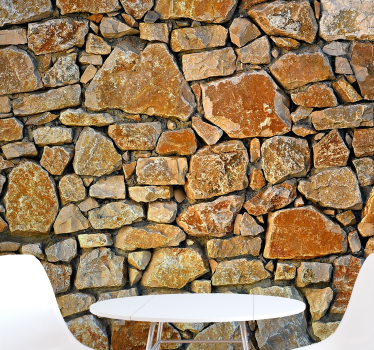 Stone pattern wall mural stone murals - TenStickers