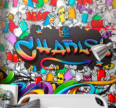 Street pictures name custom murals - TenStickers