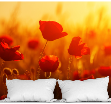Sunny picture with flowers marriage Wallpaper Photo - TenStickers