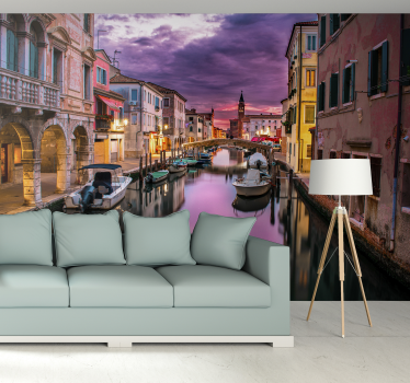 Sunset over Venice mural wallpaper - TenStickers