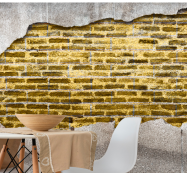 Texture wall mural cracked stone design - TenStickers