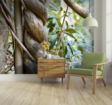 Twisted trees landscape wall mural - TenStickers