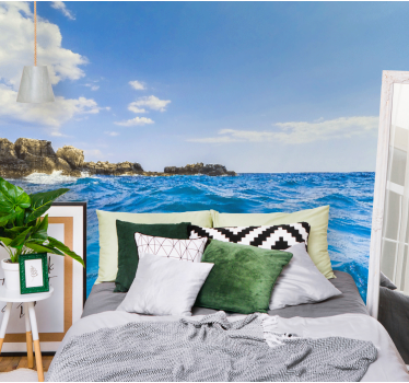 Under the sea wall mural coastal wave serenity - TenStickers