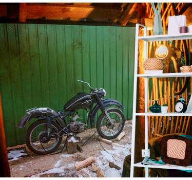 Vintage workshop vintage wall mural - TenStickers