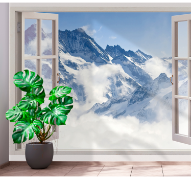 Wall mural mountain breathtaking mountain view - TenStickers