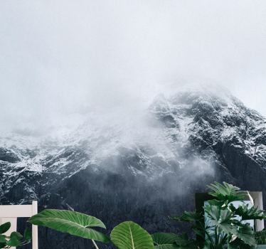 Wall mural mountain icy summit of the mountain - TenStickers