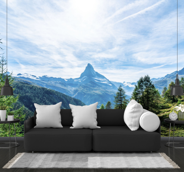 Wall mural mountain majestic mountain summit - TenStickers
