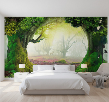 Wall mural nature eternal forest entrance - TenStickers