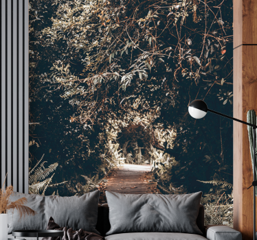 Wall mural nature forest trail path - TenStickers