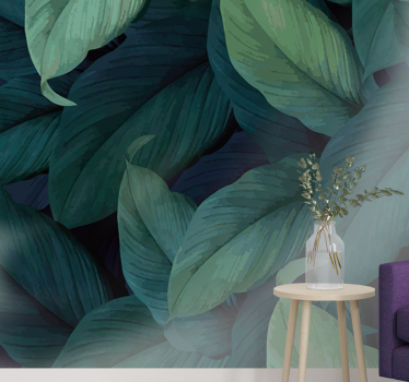 Wall mural nature lush greenery design - TenStickers