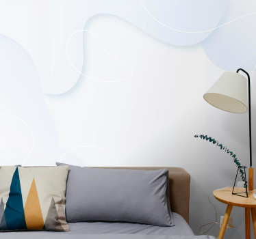 White abstract background Marriage Wallpaper Photo - TenStickers