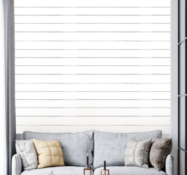 White wall paneling living room mural - TenStickers