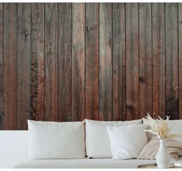 Wood square  wood mural - TenStickers