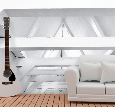 Wooden Planks Texture 3d mural wallpaper - TenStickers