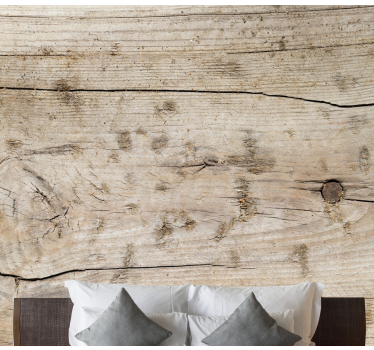 Wooden wall brown dandelion mural - TenStickers