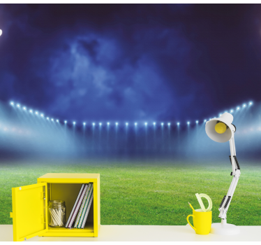 Youth soccer stadium wall murals for teenage bedrooms - TenStickers