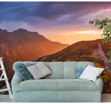 Zakopane Night mountains  mountain mural - TenStickers