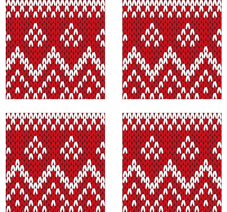 Christmas Typical Pattern drink coaster - TenStickers