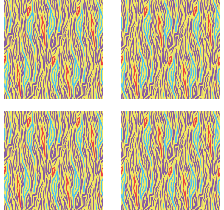 Vintage Colour Zebra Print coaster - TenStickers