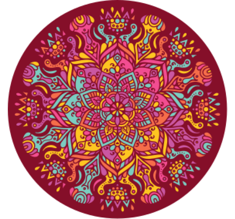 Mandala round more coasters - TenStickers
