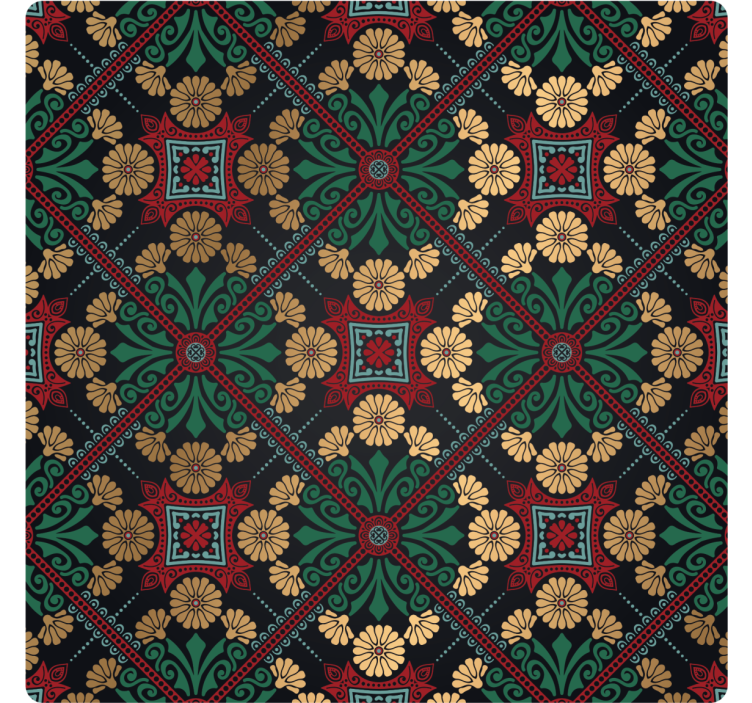 Moroccan colourful tile coasters - TenStickers