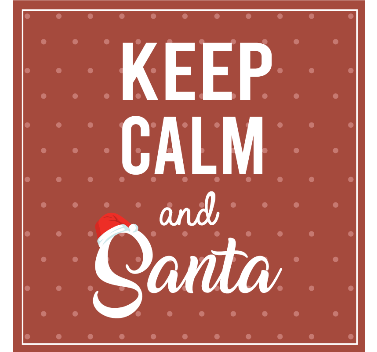 Christmas coasters with festive quote design - TenStickers