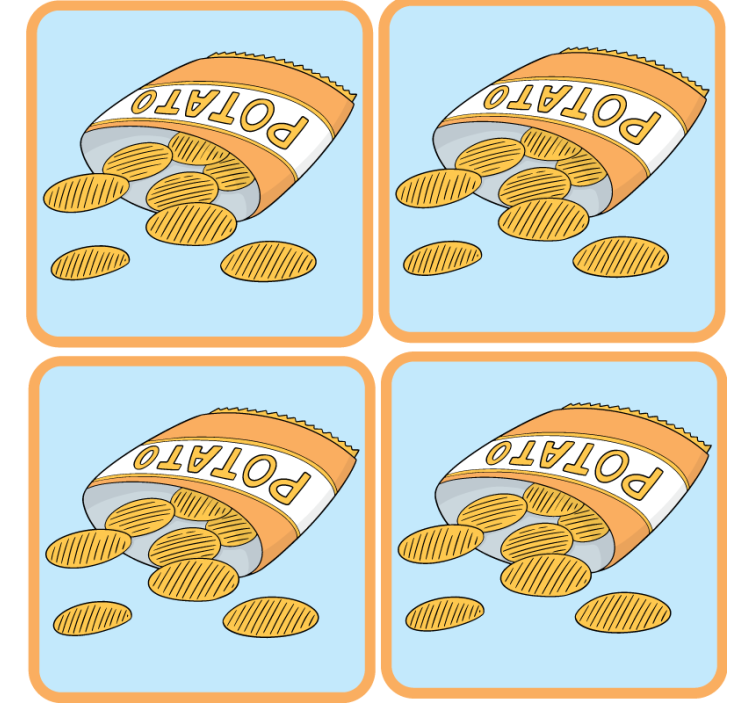 Geek coasters snack bag illustration - TenStickers