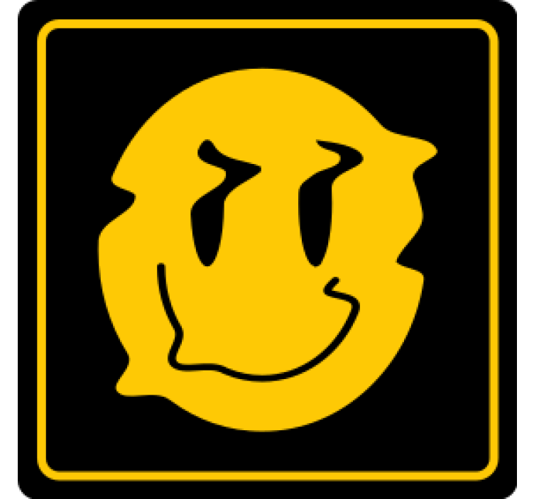 Geek coasters smiley face icon coasters - TenStickers