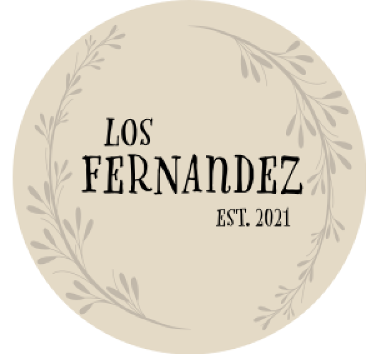 Beige with olive branch wedding coaster - TenStickers