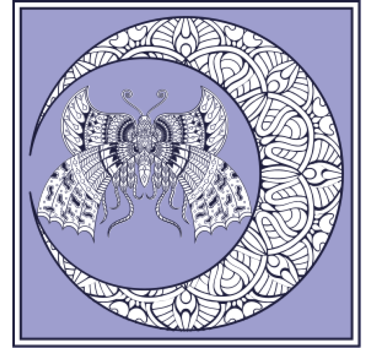 Geek coasters complex butterfly emblem - TenStickers