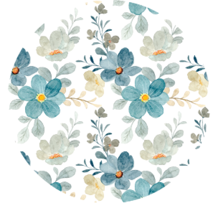 Modern coaster with botanical textured finish - TenStickers