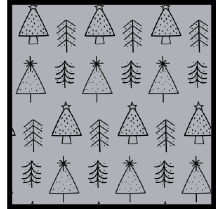 Christmas coasters with elegant tree designs - TenStickers