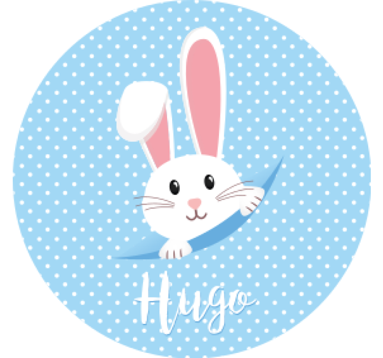 Wedding coasters with adorable bunny design - TenStickers