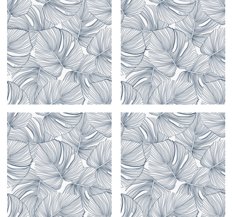 Leaf pattern design coasters - TenStickers