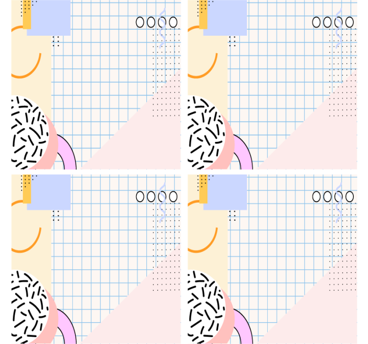 Modern coaster geometric patterned mat - TenStickers