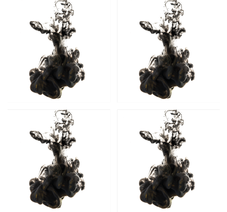 Black ink water texture effect texture coaster - TenStickers